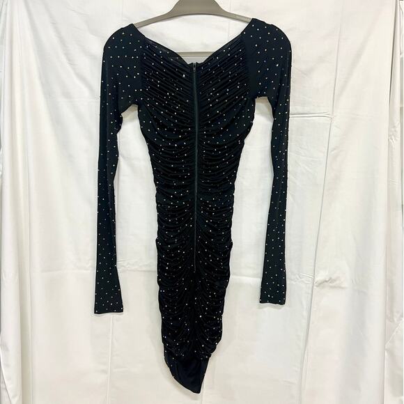 NWOT Alex Perry Embellished Cutout Bodycon Minidress & Leggings Black 8 UK /US 4 - Picture 8 of 12